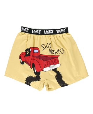 Skid Marks Men's Funny Boxer