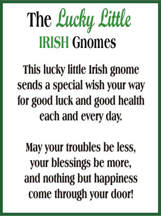 Lucky Little Irish Gnomes Shelfsitters - 2 Assorted
