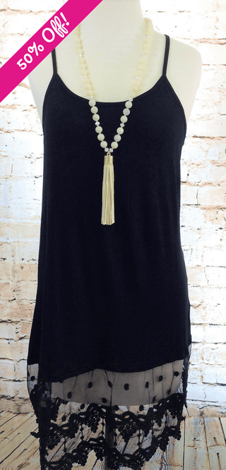 Lace Dress Extender - Black