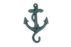 Seaworn Blue Cast Iron Anchor Hook 5