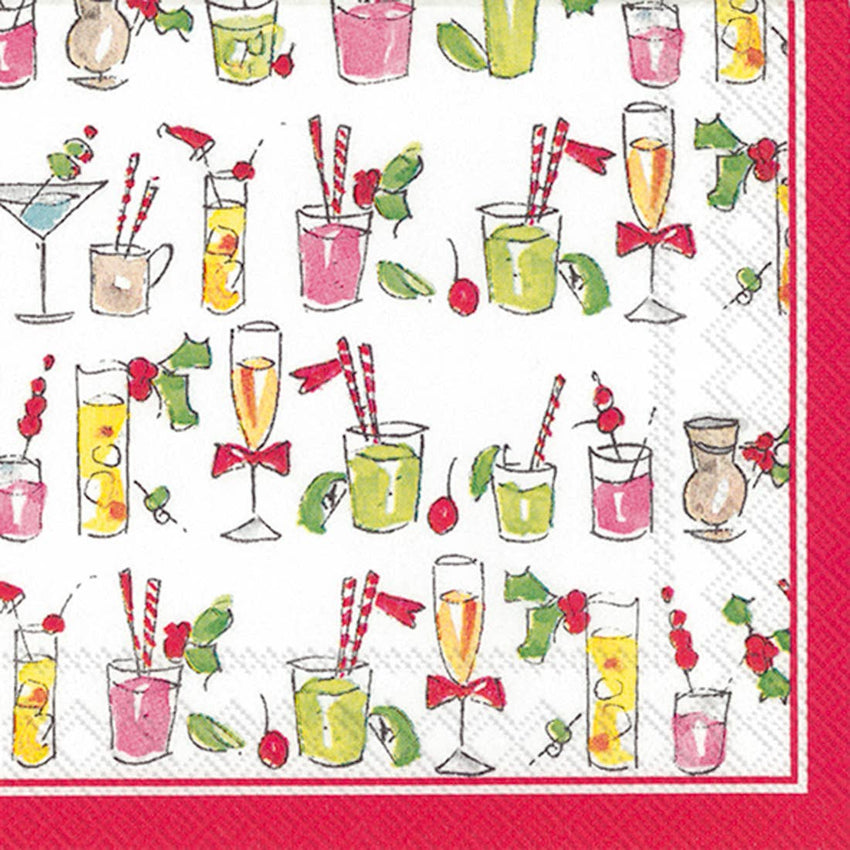 Holiday Paper Cocktail Napkins Fun Cocktails