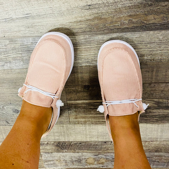 Buy Corkys Kayak Shoe in Blush Corduroy at Mermaid Cove for only 44.99