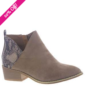 Port Bootie in Taupe Snake