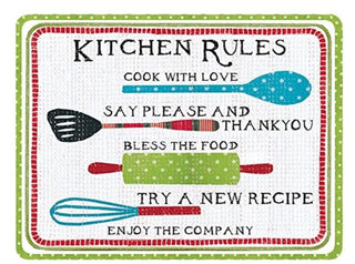 Kitchen Rules Cutting Board
