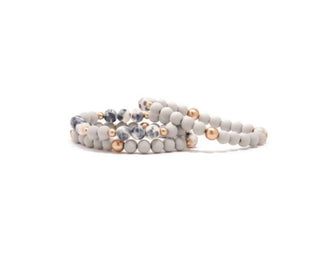 Nora Three-Strand Beaded Bracelet - Available in Mutliple Colors