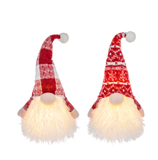 LED Knit Hat Gnomes - 2 Assorted