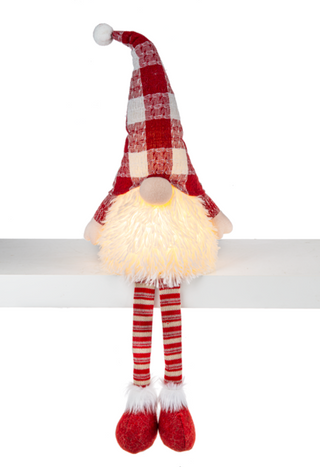 LED Knit Hat Shelf Sitter Gnomes *2 Styles*