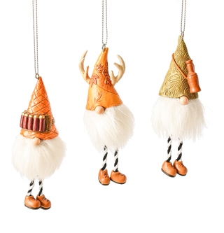 Gnome Hunting Ornament - Resin *3 Styles*