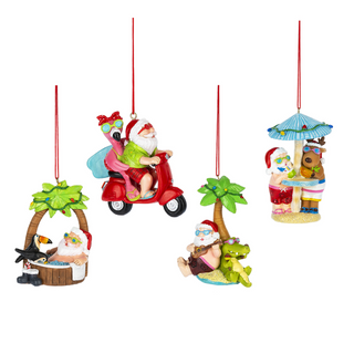 Santa Beach Ornament - Resin * 4 Styles*