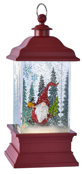 LED Shimmering Santa Gnome Lantern