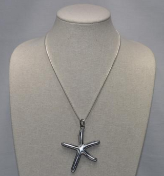Starfish Necklace with Snake Chain