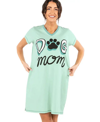 Dog Mom Women's V-Neck Nightshirt