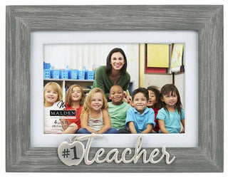 #1 Teacher 4 x 6 Photo Frame