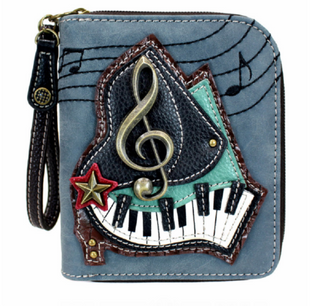 Piano Zip Around Wallet