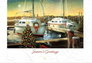 Holiday Harbor Boxed Cards Set of 16