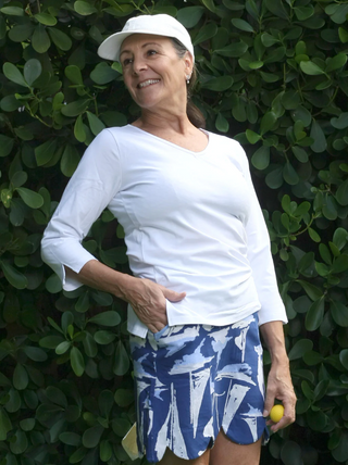 Sassy Nautical Skort in Bahama Print