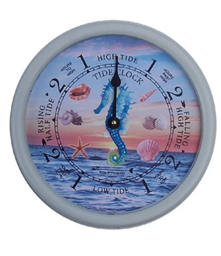 White Seahorse Tide Clock