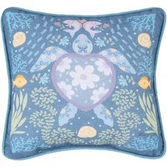 Turtle Coral Pillow