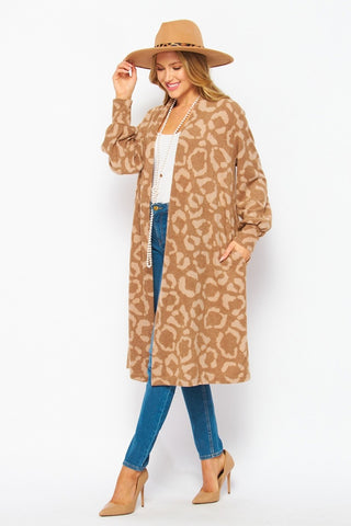 Animal Print Cardigan