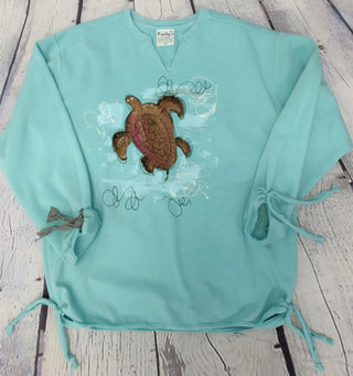 Custom Hand painted Tinkie Turtle Sweatshirt
