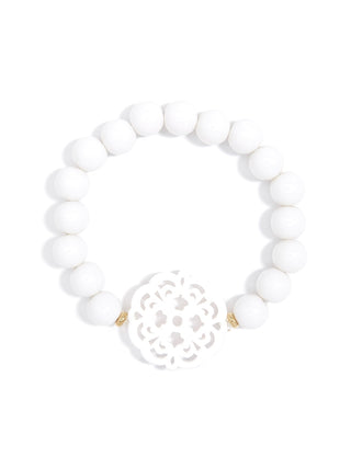 Allure Resin Charm Beaded Bracelet - Available in 13 Colors