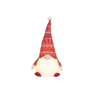 Sitting Christmas Gnome w/LED